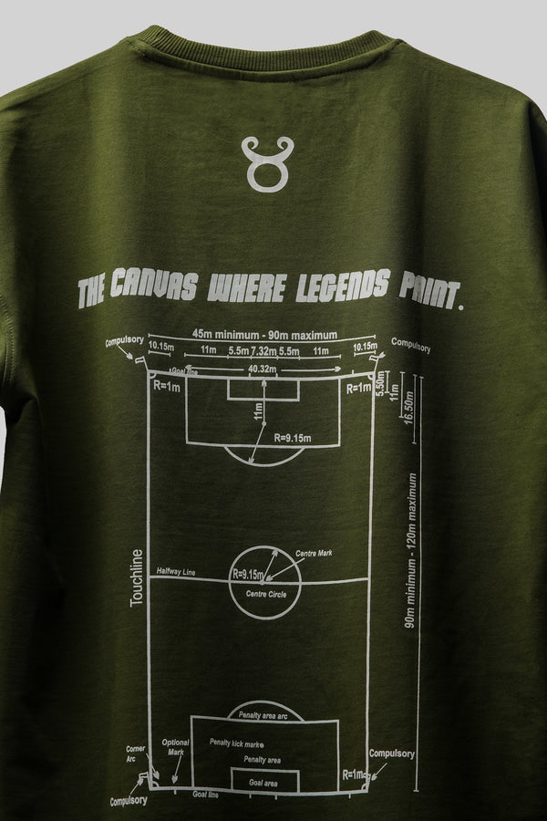 ERMN The Canvas Where Legends Paint Football Edition — 240 GSM Oversized T-shirt India