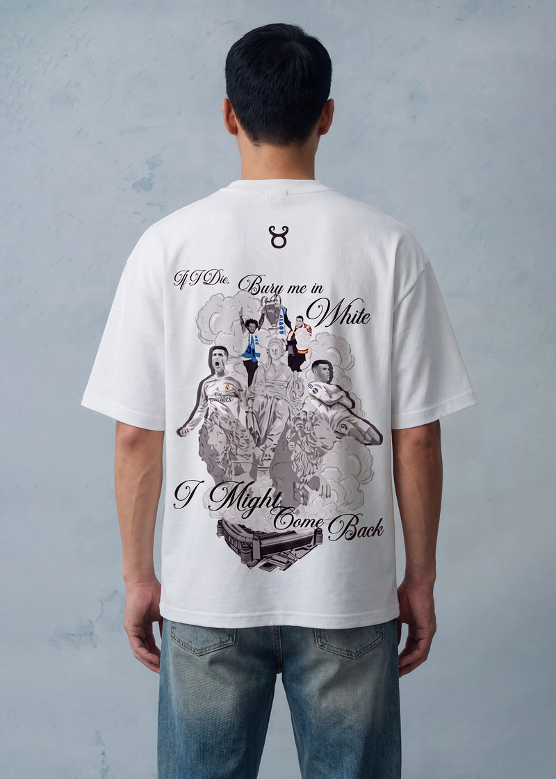 Los Blancos — Bury Me In White Oversized T-Shirt