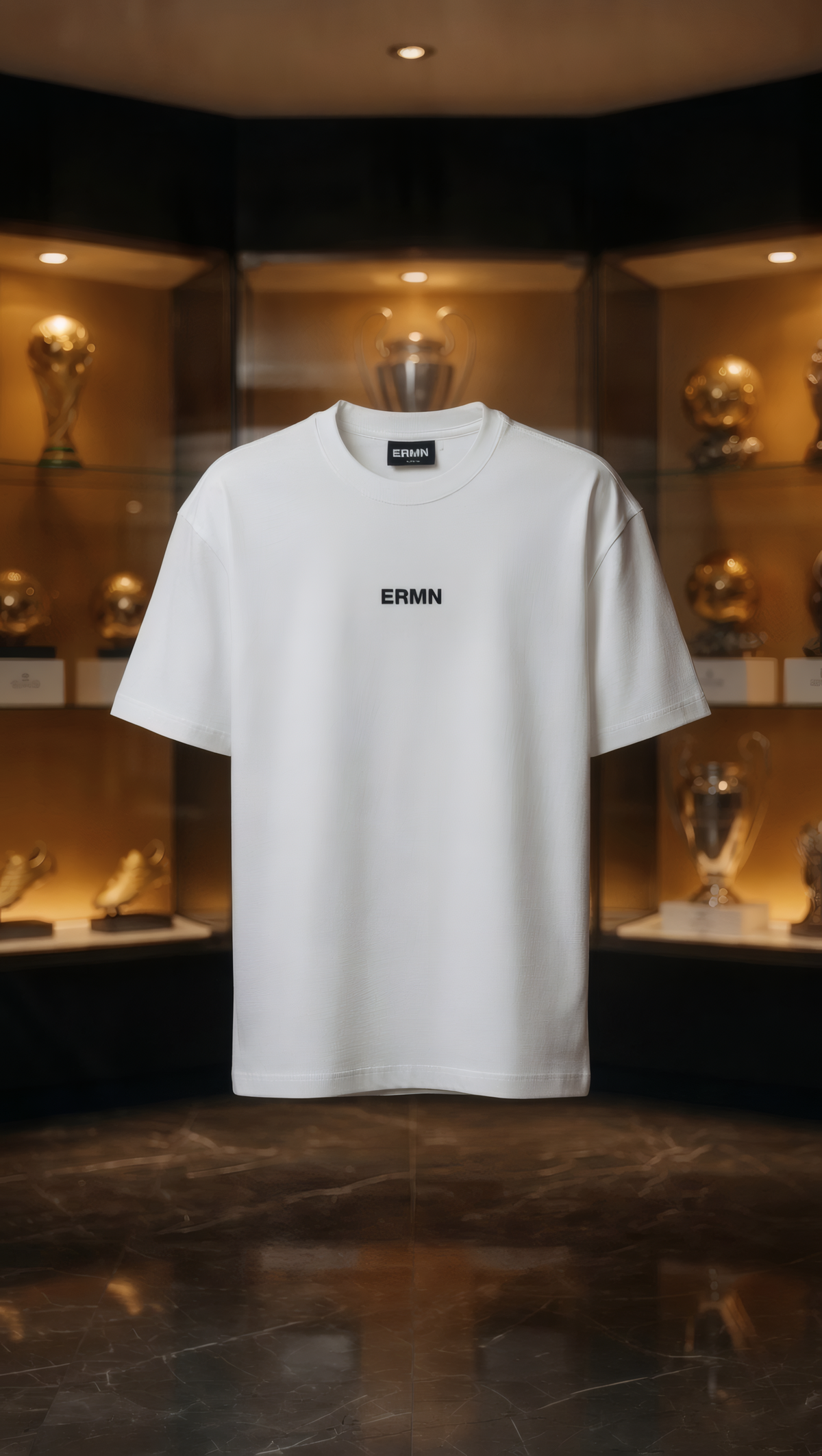 ERMN La Pulga Messi Edition 240 GSM oversized football t-shirt — side view India