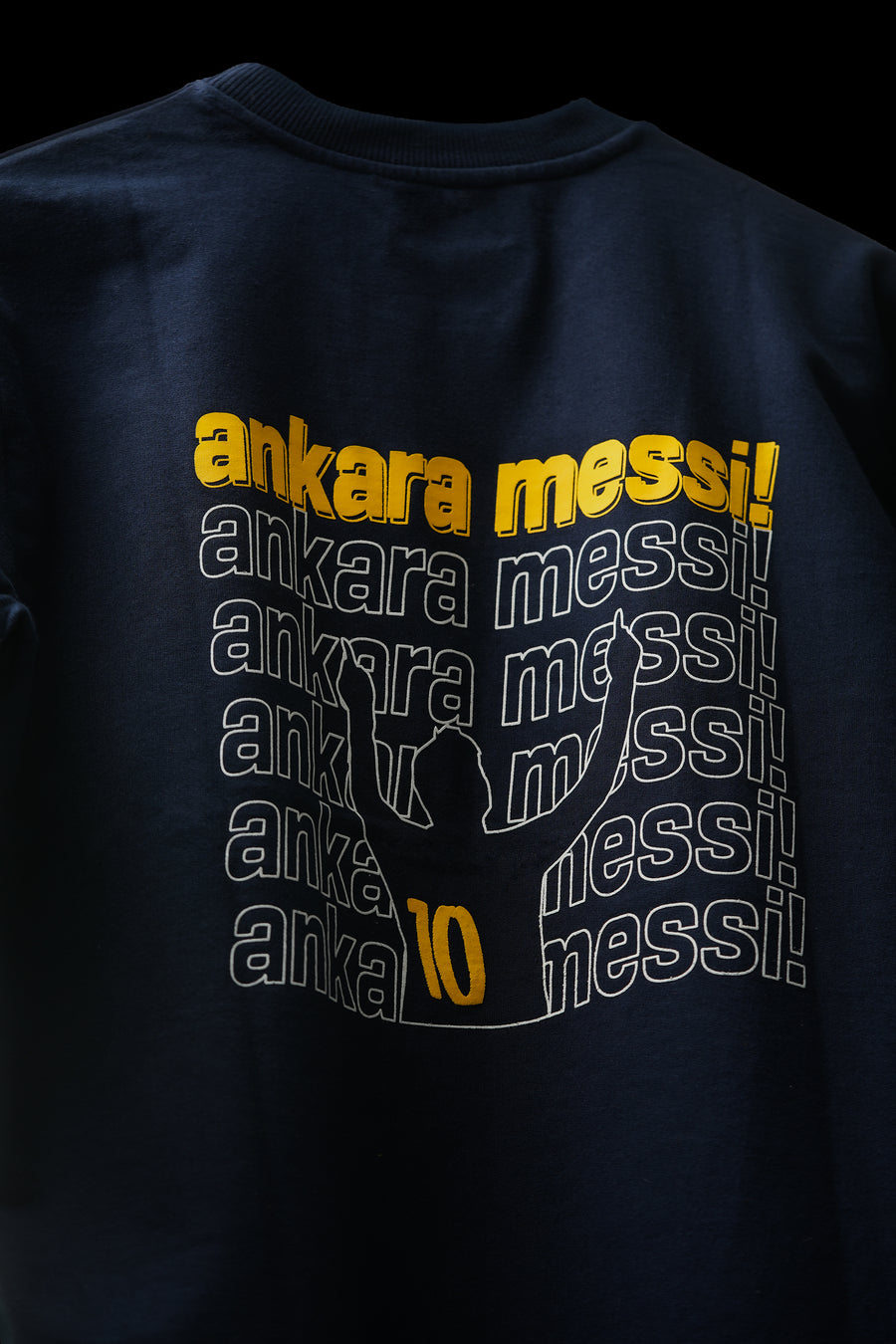 ERMN Ankara Messi Edition 240 GSM oversized football t-shirt — back design print India