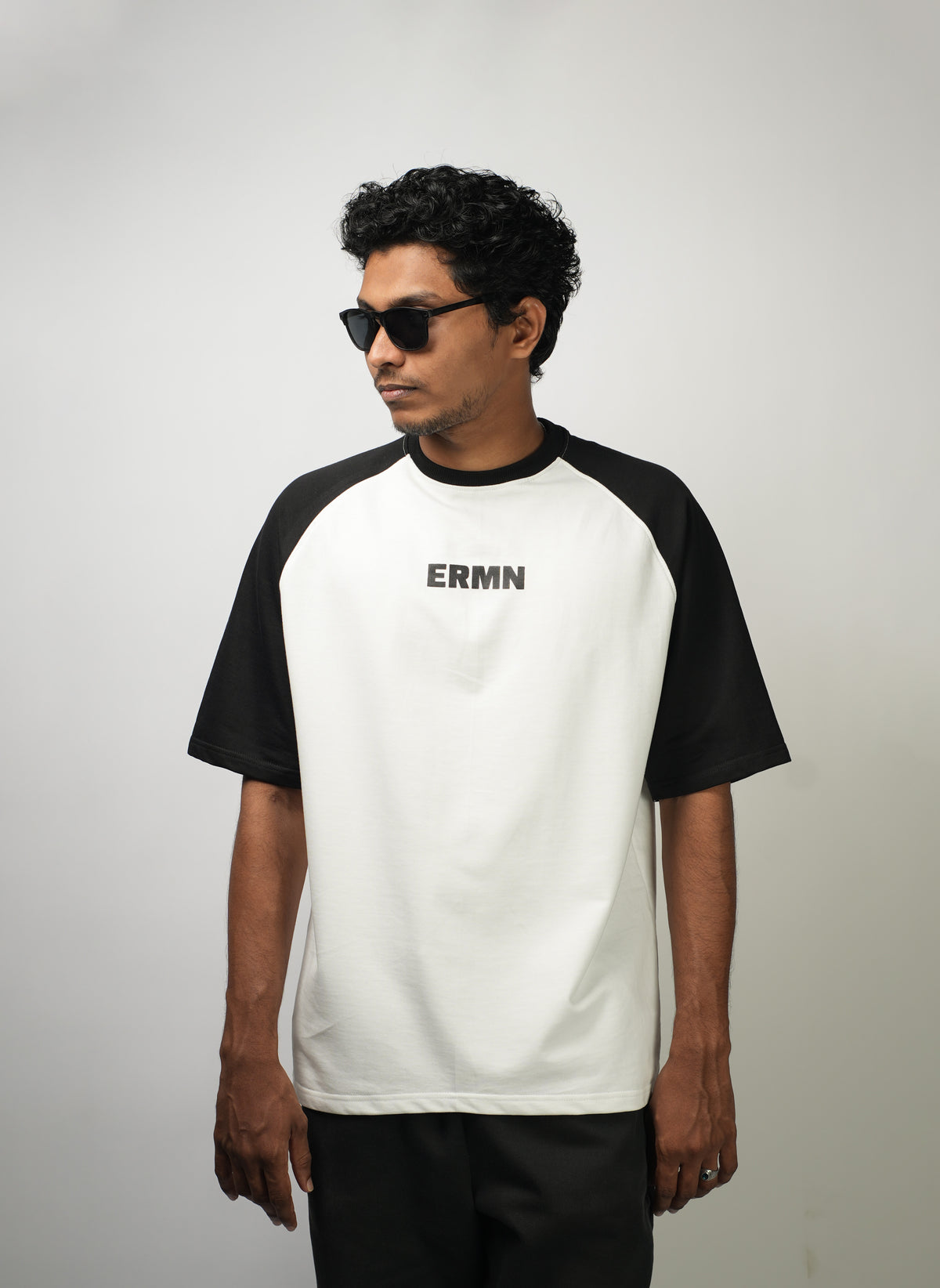 ERMN Ronaldo Raglan Sleeve CR7 Edition 240 GSM oversized football t-shirt — front side India